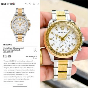 *VERSACE
# For Men
# 7AA Premium Collection
# Model - Greca Chronograph
# Dial Size - 44mm 