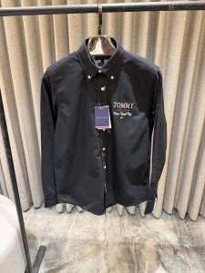 Tommy Hilfigher Black Premium Oxford Shirt