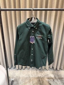 Tommy Hilfigher Bottlegreen Premium Oxford Shirt