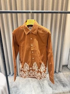 Zar a Orange Hand work Embroidery Shirt