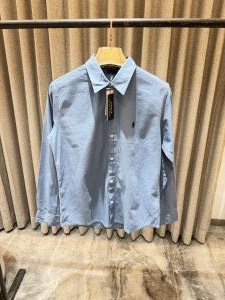  Ralp h Lauren Blue Pure Linen Shirt