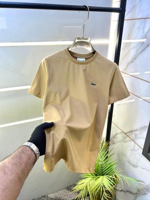 Lacost e Khaki Premium Round Neck Polo T-shirt F3496-KH1