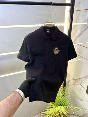 Hugo_Boss Black Collar Neck Premium Polo T-shirt F3499-B2