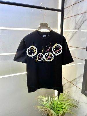 Chrome Hearts Drop Shoulder Back Print Black Premium Round Neck T-shirt F3067-BL