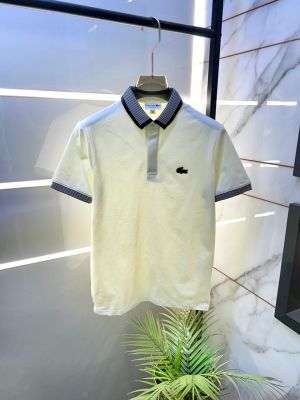 Lacost e Off-white Polo Premium Collar Neck T-shirt F3443-OF2