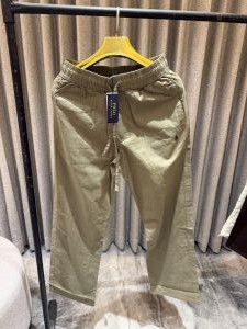 Ralp h Lauren olive green Pure Linen Pants 