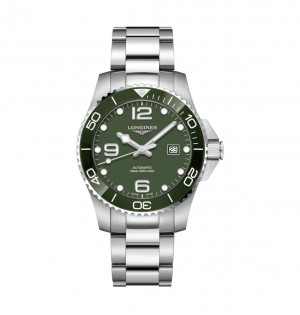 Longine s Hydroconquest Silver Green Premium Automatic