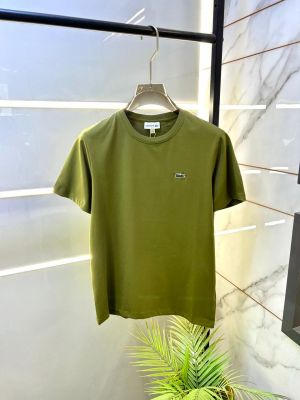 Lacost e Olive Premium Round Neck Polo T-shirt F3496-OL