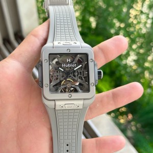Hublo t Square Bang Unico Titanium Automatic