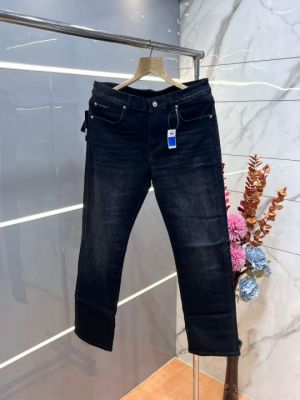 Dolc e and Gabbana Black Shade Straight Fit Premium Imported Stretchable Lycra Fabric Denim with Metal Logo 3666