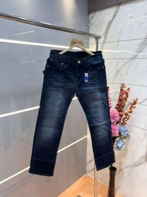Dolc e and gabbana blue shade premium imported stretchable lycra fabric straight fit denim with metal logo 3661