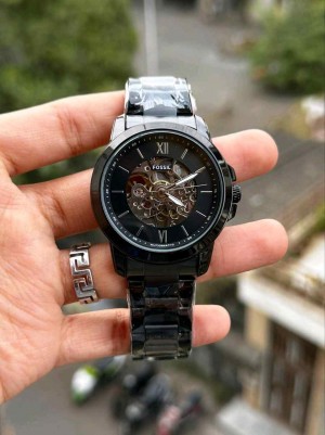 FOSSIL_GRANT AUTOMATIC BLACK CHAIN