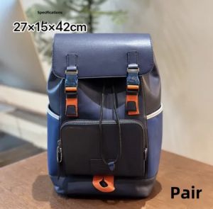 Coach_CB_Track_Backpack_Colorblock_Signature_Canvas_Orange_Accents_With_Dust_Cover_&_Carry_Bag