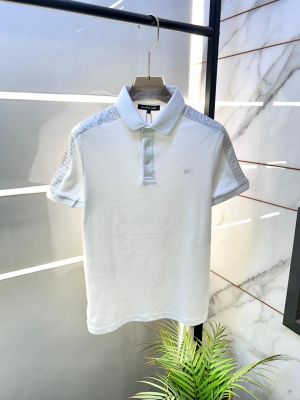 Michael_Kors White Polo Premium Collar Neck T-shirt F3619-WH