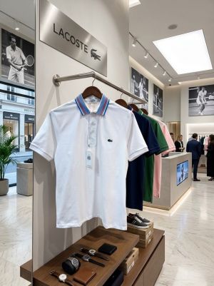 LACOST E PREMIUM CLASSIC POLO T-SHIRTS 