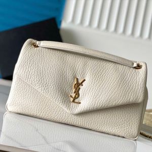 Ysl Calypso White Shoulder Bag With Original Box Dust Cover CarryBag Premium Packaging