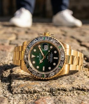 Role_x Oyster Perpetual Submarine DIW Limited Addition Gold-Green
