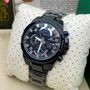 EDIFICE CASIO BLACK CHRONOGRAPH WATCH