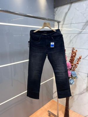 Emporio Arman i White Shade Straight Fit Premium Imported Stretchable Lycra Fabric Denim with Metal Logo 3662