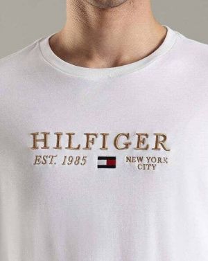 Tomm y Hilfiger Round Neck Tshirt ( White )