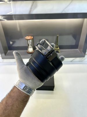 Mont_Blanc Black Reversible Belt Fa 468