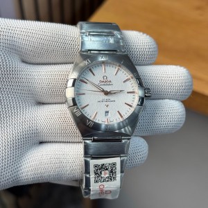 OMEG A Constellation Silver White Dial