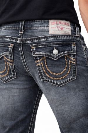 True Religio n Light Grey Shade Straight Fit Premium Imported Stretchable lycra fabric Denim with back flap pocket Design 3709
