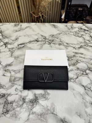 Valentin_o Flap Long Wallet With Box (Black)