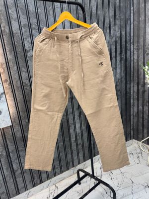 CALVIN.KLEIN.100%.BADGE.IMPORTED.LINEN.FABRIC.VERY.PREMIUM.SUMMER.CASUAL.PANTS.MR319