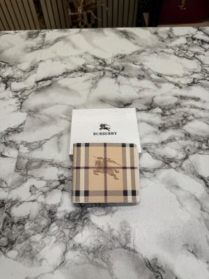 Burberr_y Vintage Check Canvas Bi-fold Wallet With Box 