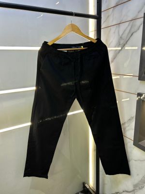 Ralp h Lauren Imported Black Super Premium Linen Blend Trouser F3188-BL