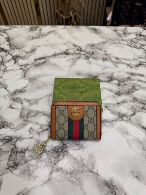 Gucc_i GG Supreme Canvas Ophidia Mini Wallet With Stripe Including Box (AAAD66)
