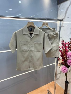 Gstar Beige Premium Imported Cotton Lycra Fabric Emboss Design Cord Set 3820