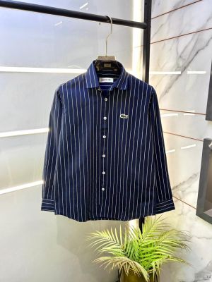 Lacost e Embroidery Logo Lining Premium Navy Shirt F3428-NY