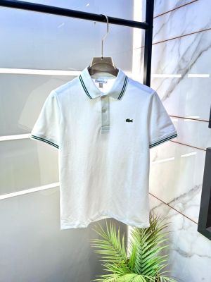 Lacost e White Polo Premium Collar Neck T-shirt F3500-WH