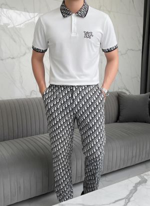 Christian Dio r White Imported Premium Track Suit With Brand Carry Bag F3395-WH