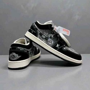 Air jordan 1 low X louiss vittonn black monogram 379