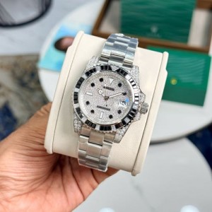Rolex Submariner Off Catalog Diamond Bezel Diamond Dial