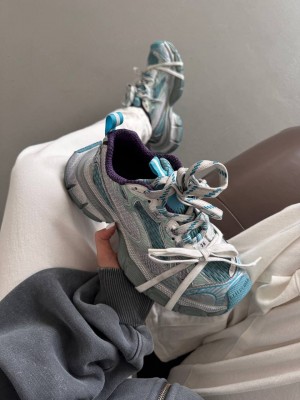 B alenciaga 3xl Dirty White Sneaker Aquamarine