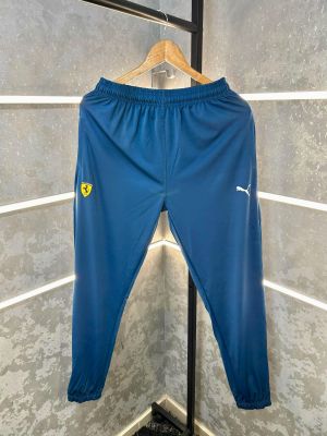 Sale PUM_A BLUE LOGO PRINT PREMIUM JOGGERS TRACK PANTS 670