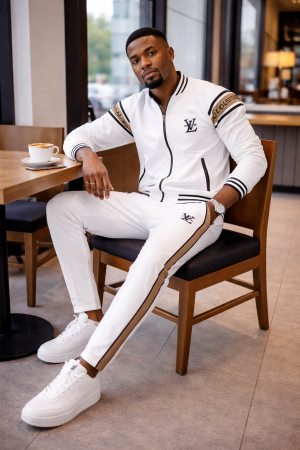 Lv Premium Track Suit White K193-W