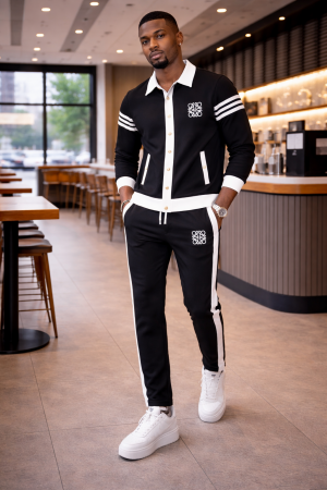 LOE PREMIUM TRACK SUIT BLACK K194-BK