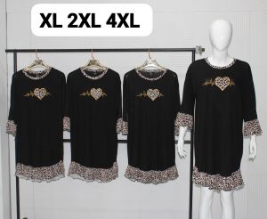 Long t shirt full sleeve tiger print frock style Viscose material  very soft