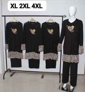 Long night suit full sleeve tiger print frock style Viscose material very soft