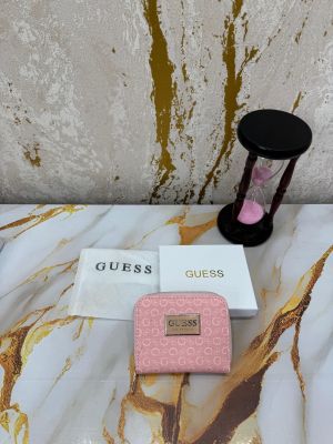 Guess Logo Print Wallet With Box And Dust Bag (Gxd006-Pink)