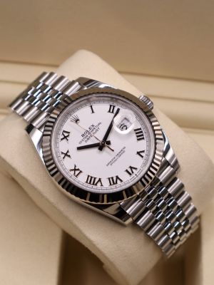 Role_x Oyster Perpetual Date Just Silver-White