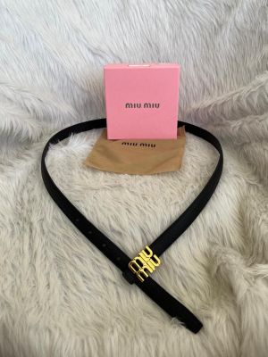 Miu Miu 30 Brown Belt For Woman With OriginalBox & DustCover