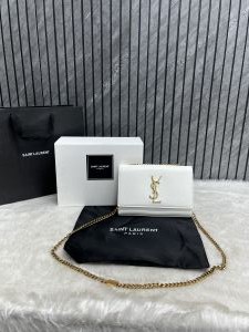 Ysl Kate White Shoulder Bag With Original Box - DustCover - Carrybag