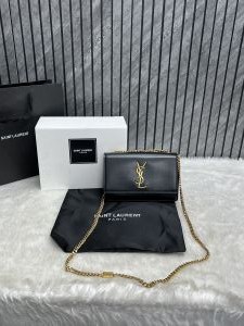 Ysl Kate Black Shoulder Bag With Original Box - DustCover - Carrybag