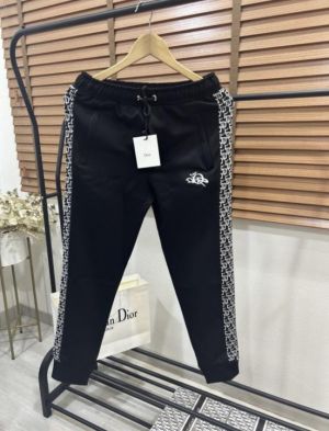 Christian Dio_r Monogram Print Imported Premium Trackpant With Brand Box & Carry Bag